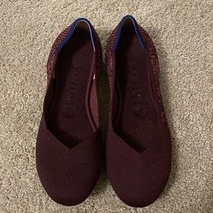 Rothy’s Size 8 Purple Flat [Pink Accent] WORN ONCE!